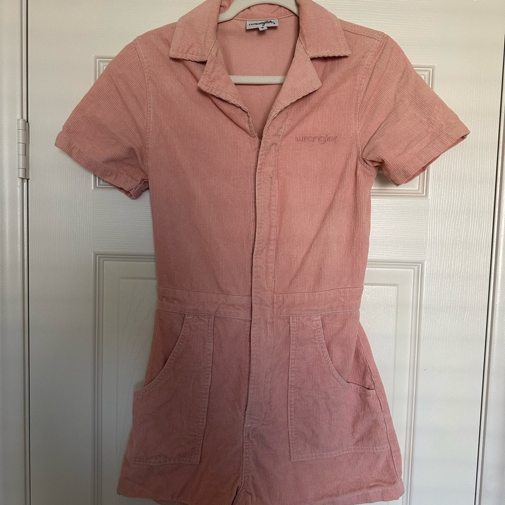 Wrangler Blush Pink Corduroy Romper